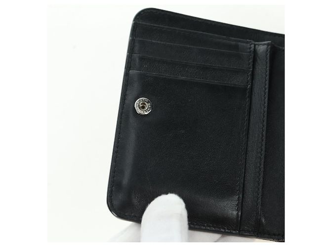 SAINT LAURENT Carteira Compacta Cassandra Croco Embossing Black Auth 179335M Preto - vista 18