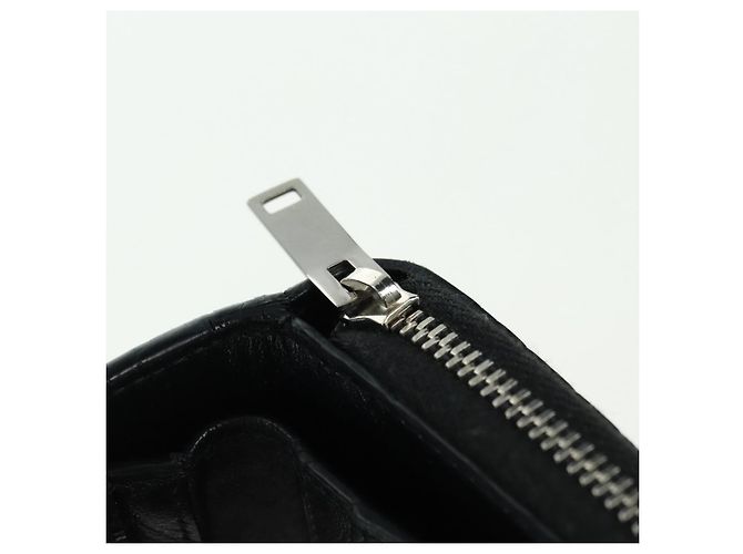 SAINT LAURENT Carteira Compacta Cassandra Croco Embossing Black Auth 179335M Preto - vista 21