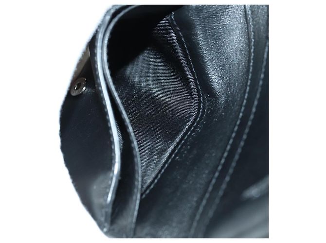 SAINT LAURENT Carteira Compacta Cassandra Croco Embossing Black Auth 179335M Preto - vista 23