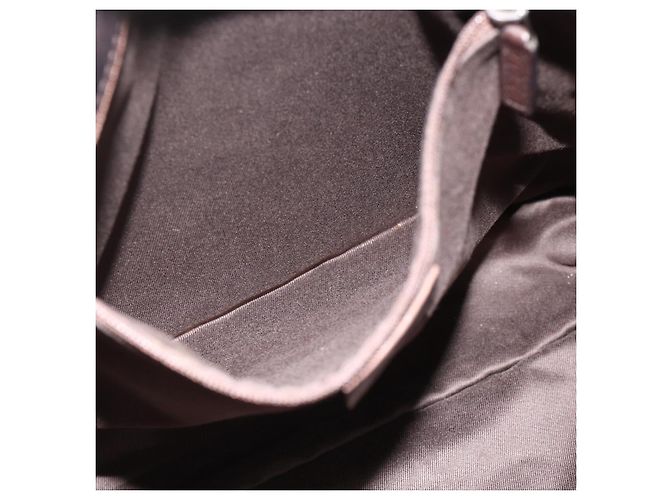 Borsa a Spalla GUCCI GG Canvas Marrone Scuro Argento 90656 Auth 177610 - vista 12