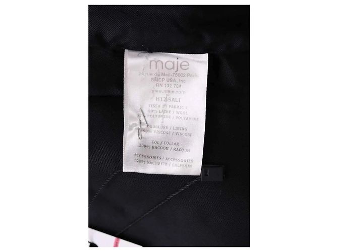 Maje Cappotto nero - vista 6