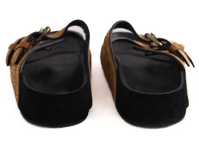 Isabel Marant Mule in scamosciato marrone - vista 2