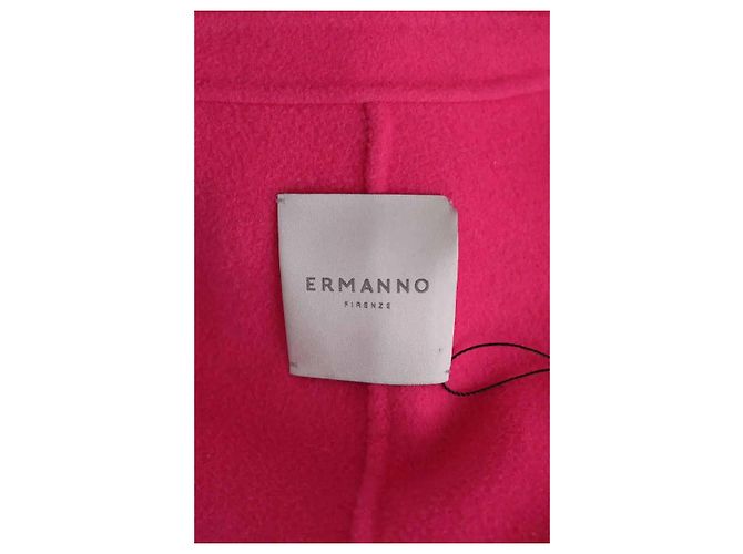 Autre Marque Abrigo de lana rosa - vista 5