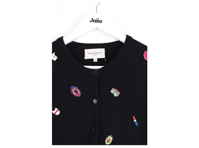 Eric Bompard Cardigan en cachemire noir - vue 2