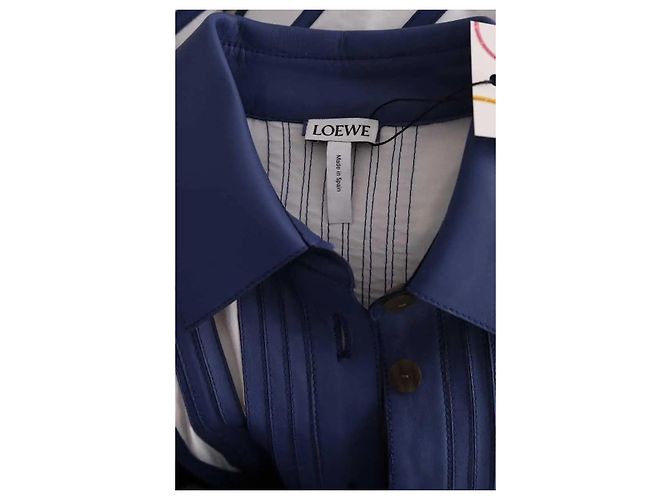 Abito Loewe in pelle blu - vista 5