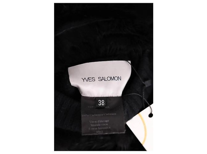 Yves Salomon Schwarze Kaschmirjacke - Ansicht 6
