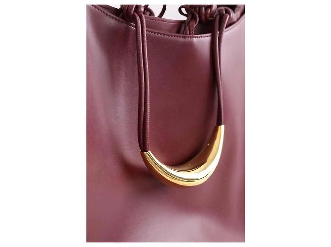 Bottega Veneta Borsa tote bordeaux Bordò - vista 5
