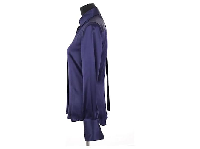 Barbara Bui Camisa de seda morada Púrpura - vista 3