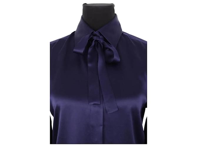 Barbara Bui Camisa de seda morada Púrpura - vista 4
