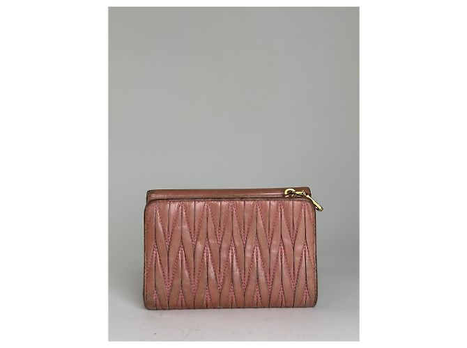 Vintage Miu Miu Quilted Wallet Pink - view 2