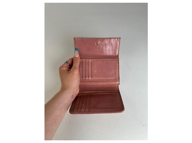Vintage Miu Miu Quilted Wallet Pink - view 3