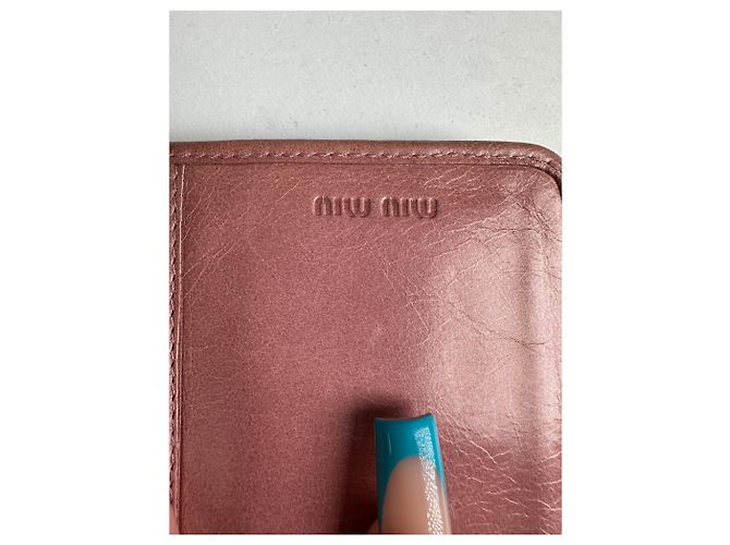 Vintage Miu Miu Quilted Wallet Pink - view 4