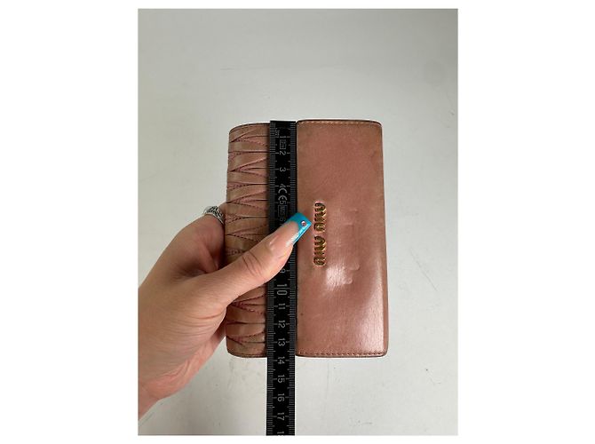 Vintage Miu Miu Quilted Wallet Pink - view 6