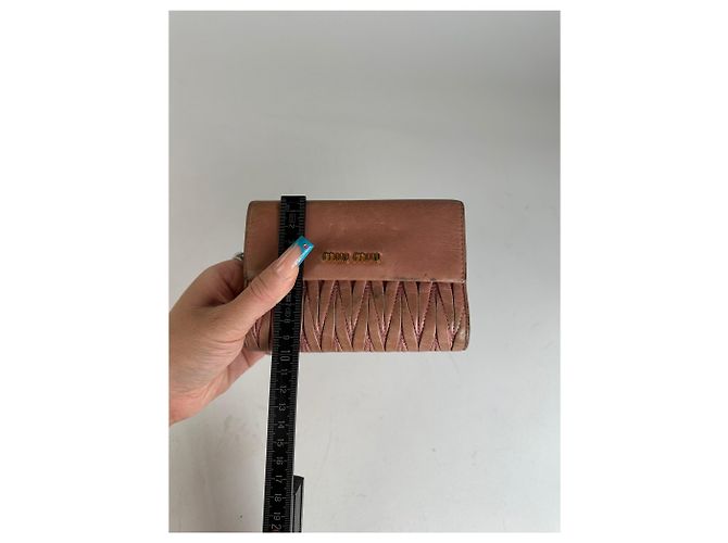 Vintage Miu Miu Quilted Wallet Pink - view 7