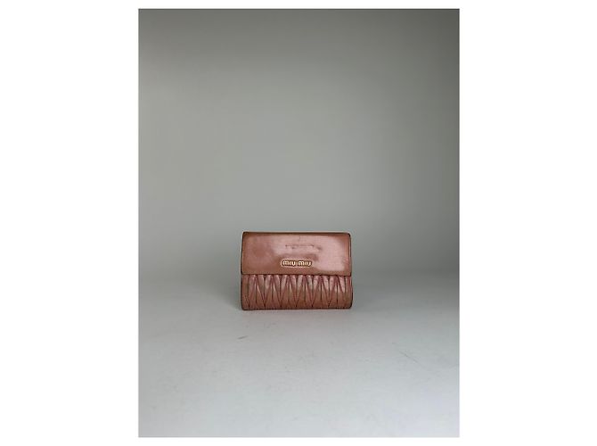 Vintage Miu Miu Quilted Wallet Pink - view 8