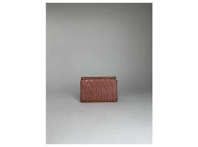Vintage Miu Miu Quilted Wallet Pink - view 9
