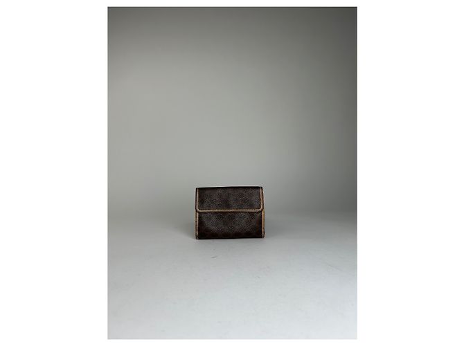 Céline Vintage Celine Leather Coin Purse Brown - view 11