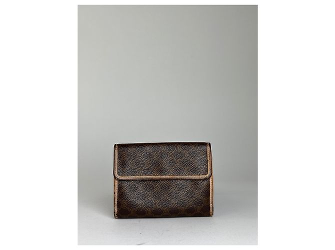 Céline Vintage Celine Leather Coin Purse Brown - view 2