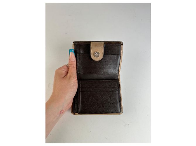 Céline Vintage Celine Leather Coin Purse Brown - view 3