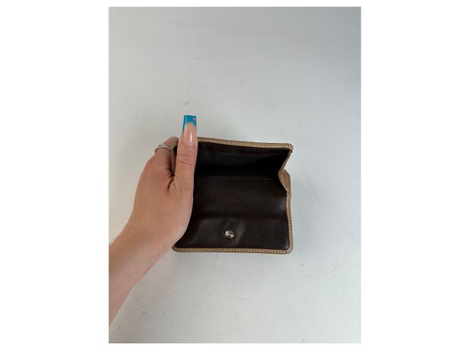 Céline Vintage Celine Leather Coin Purse Brown - view 7