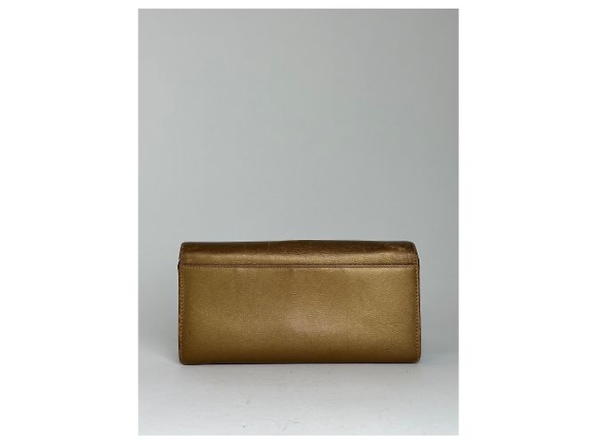 Vintage Loewe Smooth Wallet Gold Golden - view 2