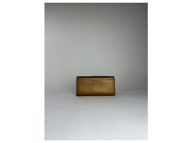 Vintage Loewe Smooth Wallet Gold Golden - view 9
