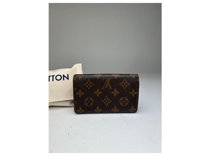 Vintage Louis Vuitton Coated Wallet Brown Monogram - view 11