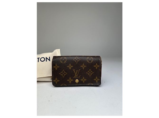 Vintage Louis Vuitton Coated Wallet Brown Monogram - view 8