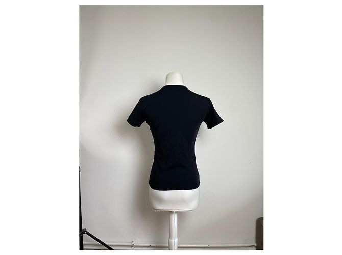 T-shirt in cotone vintage Fendi nera Nero - vista 10