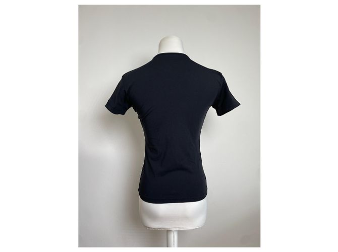 T-shirt in cotone vintage Fendi nera Nero - vista 2