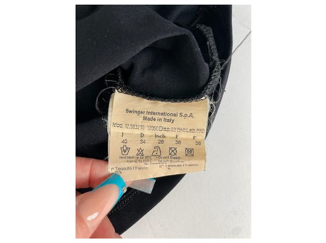 T-shirt in cotone vintage Fendi nera Nero - vista 5