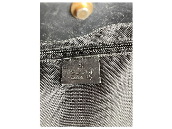 Vintage Gucci Canvas Hobo Bag Braun - Ansicht 4