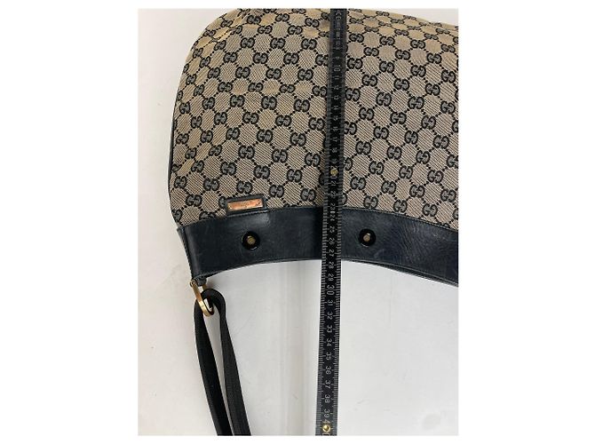 Vintage Gucci Canvas Hobo Bag Braun - Ansicht 6