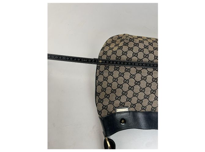Vintage Gucci Canvas Hobo Bag Braun - Ansicht 8