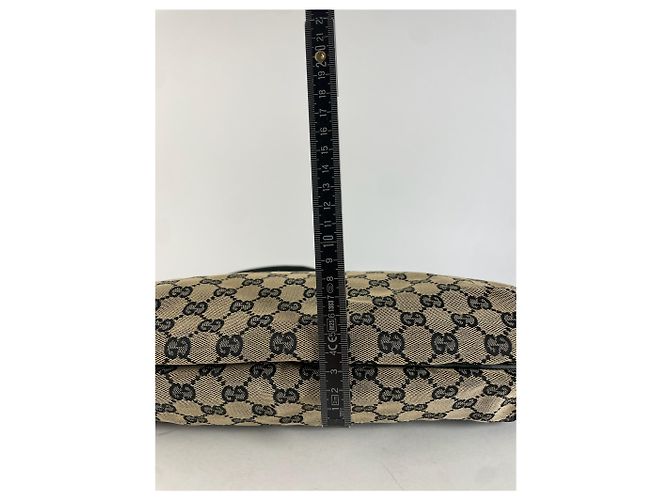 Vintage Gucci Canvas Hobo Bag Braun - Ansicht 9
