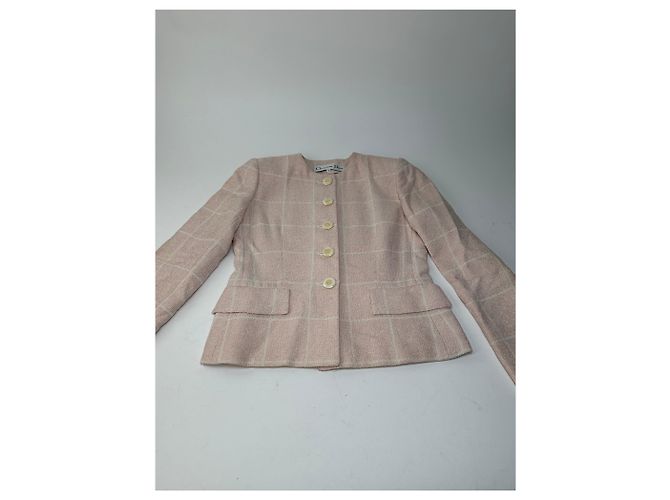 Vintage Dior Wool Jacket Pink - view 7