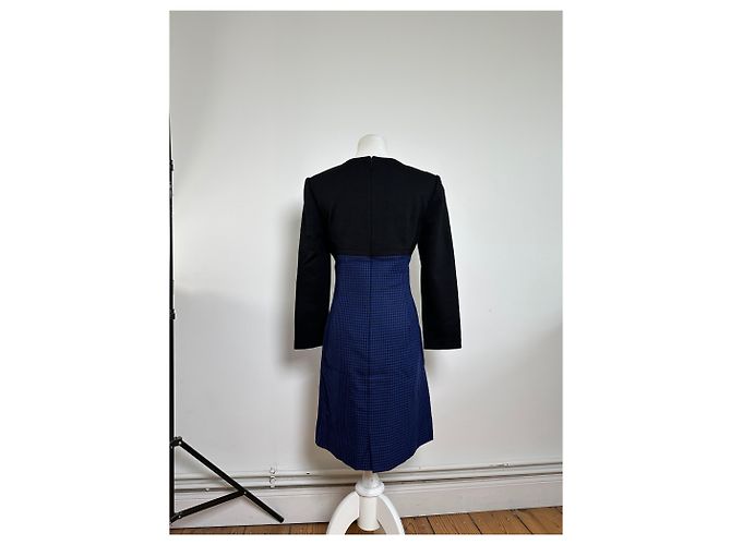 Vintage Givenchy Wollkleid Schwarz - Ansicht 2