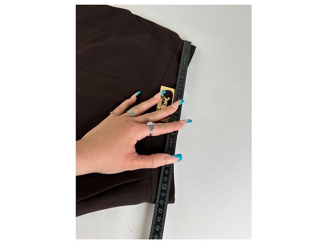 Céline Vintage Celine Wollrock braun - Ansicht 8
