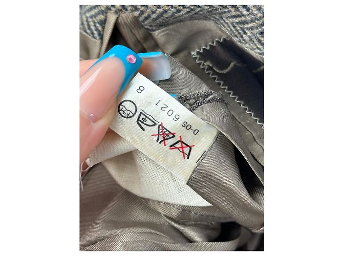 Vintage Givenchy Wollblazer Braun - Ansicht 10