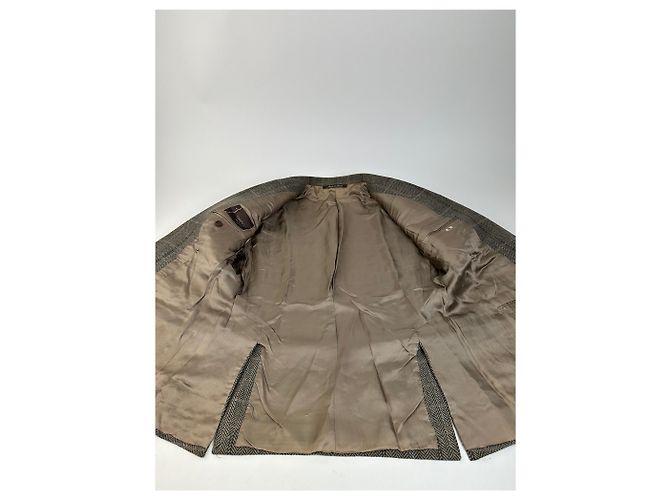 Vintage Givenchy Wollblazer Braun - Ansicht 4