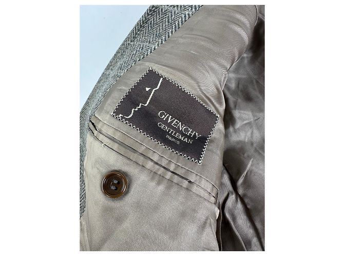 Vintage Givenchy Wollblazer Braun - Ansicht 5