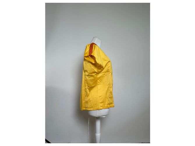 T-shirt in cotone vintage Dior gialla Giallo - vista 2