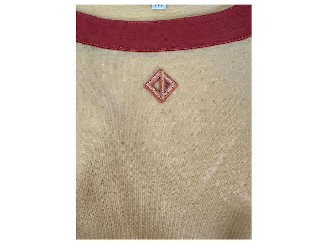 T-shirt in cotone vintage Dior gialla Giallo - vista 5
