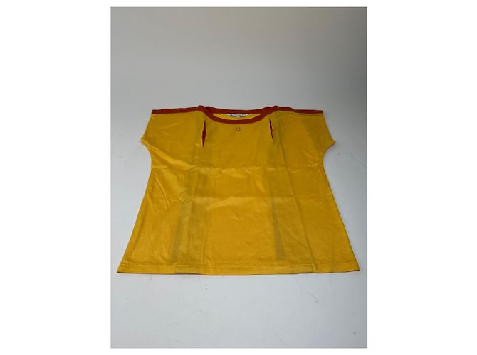 T-shirt in cotone vintage Dior gialla Giallo - vista 6