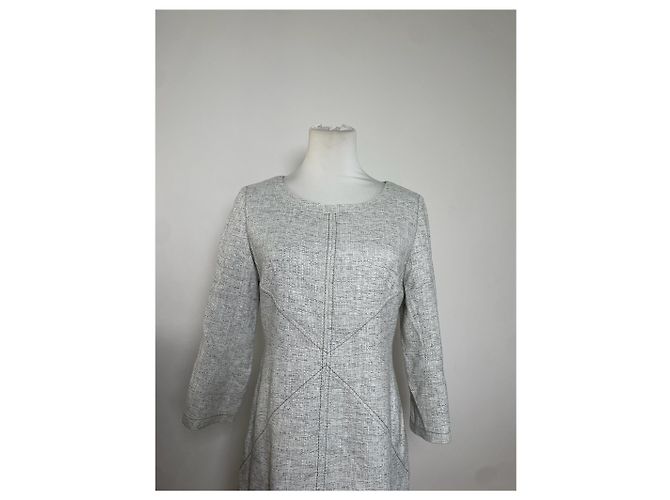 Vintage Courreges Mischgewebe Kleid Leicht Grau - Ansicht 10
