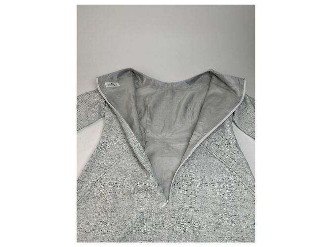 Vintage Courreges Mischgewebe Kleid Leicht Grau - Ansicht 4