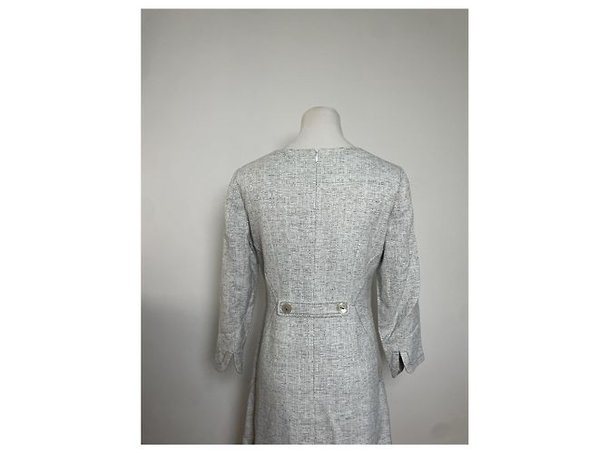 Vintage Courreges Mischgewebe Kleid Leicht Grau - Ansicht 9