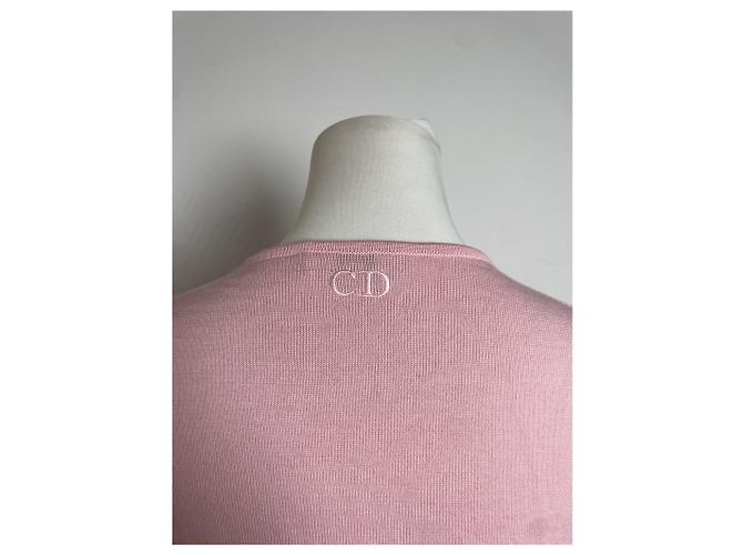 Suéter de algodón acanalado Dior Rosa - vista 10