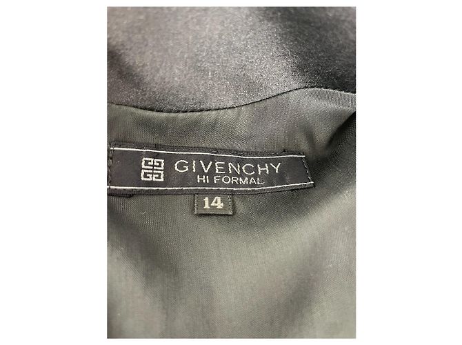 Givenchy Maxi-Kleid in Schwarz mit seitlichen Knopfdetails - Ansicht 4