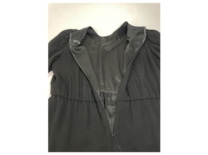 Givenchy Maxi-Kleid in Schwarz mit seitlichen Knopfdetails - Ansicht 7